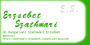 erzsebet szathmari business card