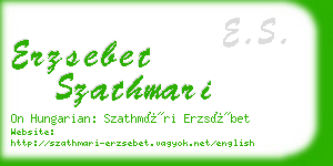 erzsebet szathmari business card